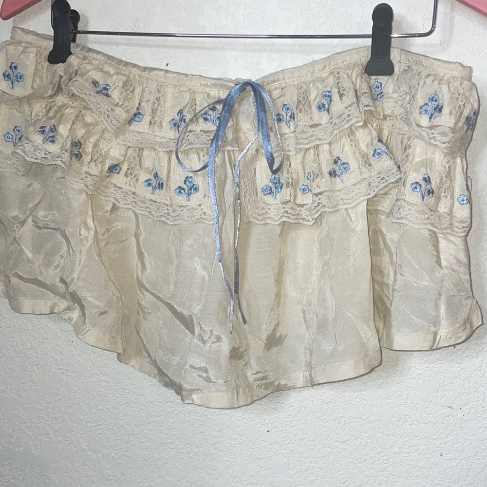 Free People Tailia embroidered Tube Top NWT SIZE M - Picture 5 of 10